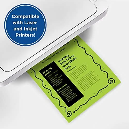 PrintWorks Neon Colored Paper, 24 lb, 5 Assorted Fluorescent Colors | High Impact Flyers & Crafts thumbnail 4