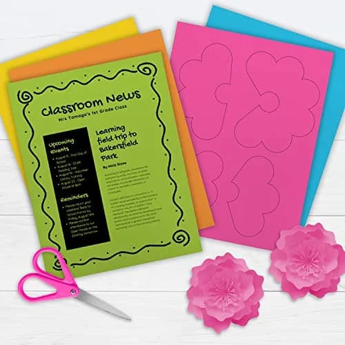 PrintWorks Neon Colored Paper, 24 lb, 5 Assorted Fluorescent Colors | High Impact Flyers & Crafts thumbnail 5
