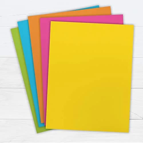 PrintWorks Neon Colored Paper, 24 lb, 5 Assorted Fluorescent Colors | High Impact Flyers & Crafts thumbnail 2