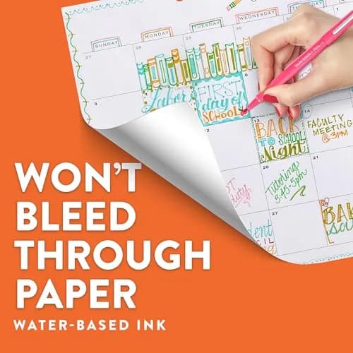 Paper Mate Flair Felt Tip Pens, Medium Point (0.7mm), Black, Pack of 8 | Smooth Ink Flow - view 3