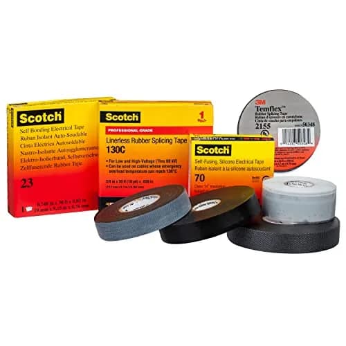3M Temflex Rubber Splicing Tape 2155, 3/4 in x 22 ft (19mm x 6.7m) Black | UL Listed 600V Electrical Insulating Tape thumbnail 6