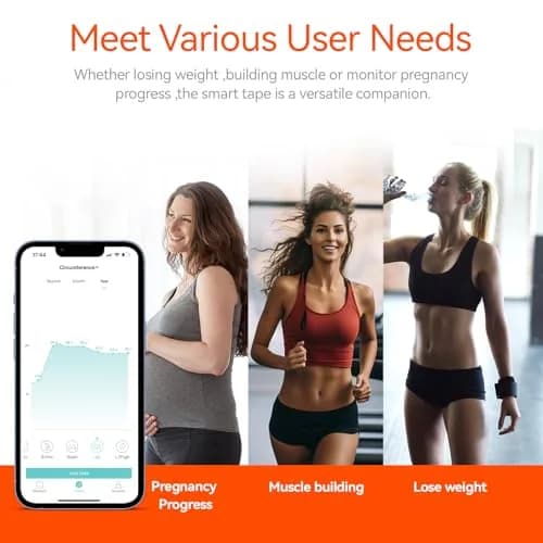 HAIZHIHUI Body Tape Measure, Bluetooth Digital with LED, Type-C | Accurate Smart Body Measurement Tool thumbnail 5