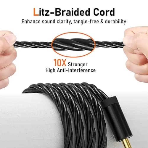 Audiovance HiFi MMCX Cable with Mic 163cm (63") | Lossless Audio & Clear Calls for IEMs thumbnail 6