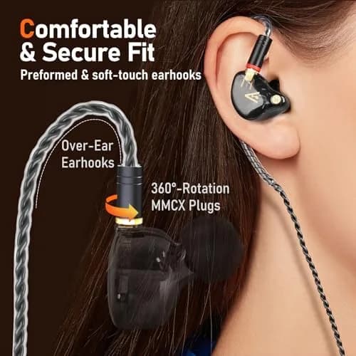 Audiovance HiFi MMCX Cable with Mic 163cm (63") | Lossless Audio & Clear Calls for IEMs thumbnail 7