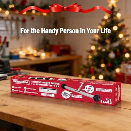 SEDY 17-Inch Magnetic Sweeper with 8.8-lb Capacity & 38" Telescoping Handle | Workshop Garage Yard Cleanup Tool thumbnail 8