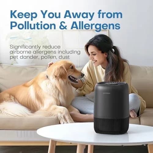 POMORON Air Purifier for Bedroom & Home | HEPA Filter, Whisper Quiet, Aromatherapy, 256 sq ft thumbnail 2
