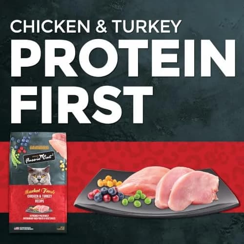 Fussie Cat Market Fresh Chicken & Turkey Recipe, Dry Cat Food, 3.5lb Bag | Meat-First Nutrition for All Life Stages thumbnail 5