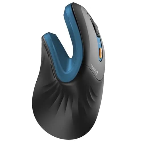ProtoArc EM11 NL Wireless Ergonomic Mouse, Rechargeable Vertical Mouse, 13.8cm (5.43in) Length | Connect 3 Devices via Bluetooth 5.0 & 2.4G USB-A thumbnail 1
