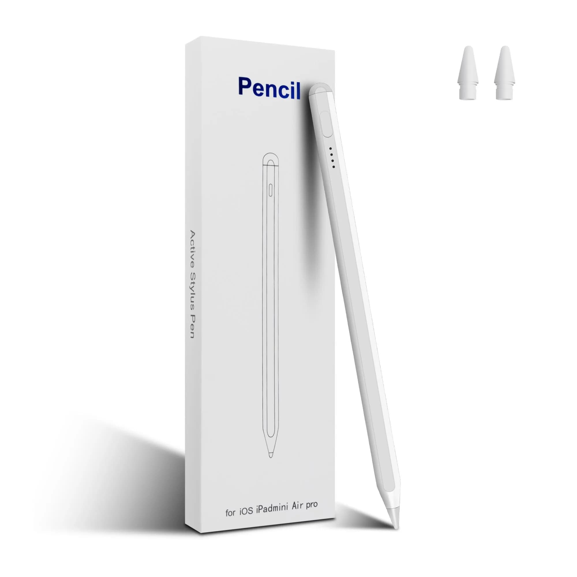 RKItE Stylus Pen for iPad 11th & 10th Gen | Fast Charge & Palm Rejection (White, 1 Pack)