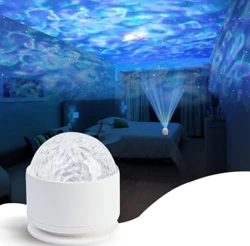 diatomiteco Calming Sensory Ocean Wave Lamp Projector 8.6 cm (3.4 inches) | Autism Toy for Kids and Adults thumbnail 1