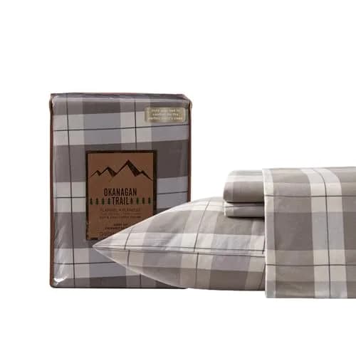 New Season Naturally Yours 100% Cotton Double Flannel Sheet Set | Soft & Warm Bed Sheets for India thumbnail 1