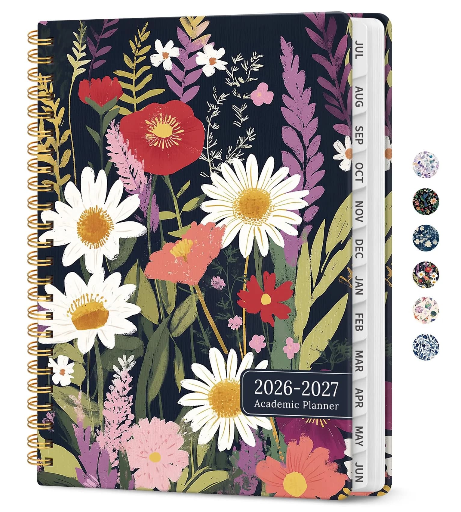 Taja Academic Planner 2026-2027, Z-Ocean Colour, Jul 2026-Jun 2027 Monthly & Weekly Planner, 6.3"x8.5" (A5) - main product image