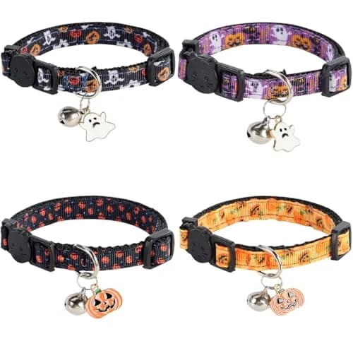Yizepet Cat Collars with Bells, Breakaway Kitten Collar, Cute Kitty Collar, Pet Supplies Accessories | Adjustable from 7.8-10.2 inches thumbnail 1