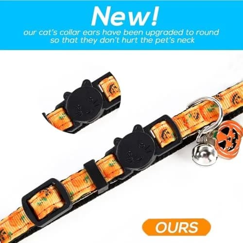 Yizepet Cat Collars with Bells, Breakaway Kitten Collar, Cute Kitty Collar, Pet Supplies Accessories | Adjustable from 7.8-10.2 inches thumbnail 4