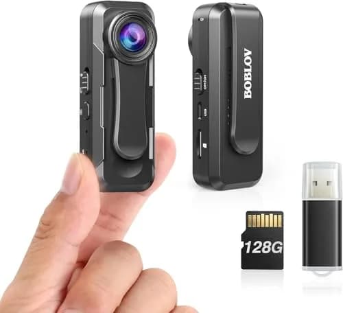 BOBLOV W1 1080P Body Camera 128GB | Wearable HD Video Support 90 Min thumbnail 1