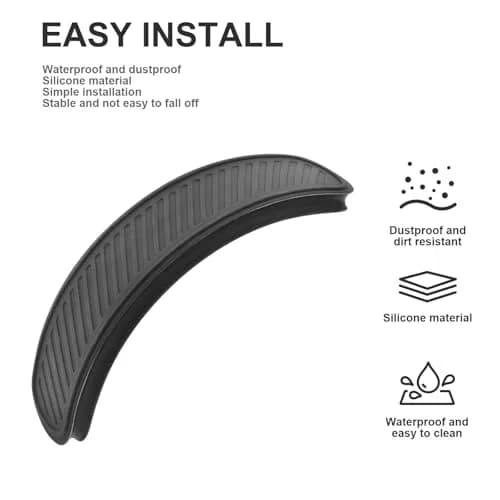 Miruchertter Black Silicone Headband Pad for Apple AirPods Max Headphones | Washable & Durable Replacement Cushion thumbnail 5