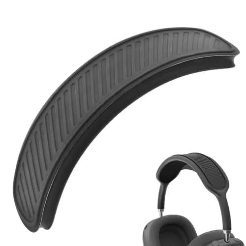 Miruchertter Black Silicone Headband Pad for Apple AirPods Max Headphones | Washable & Durable Replacement Cushion thumbnail 1