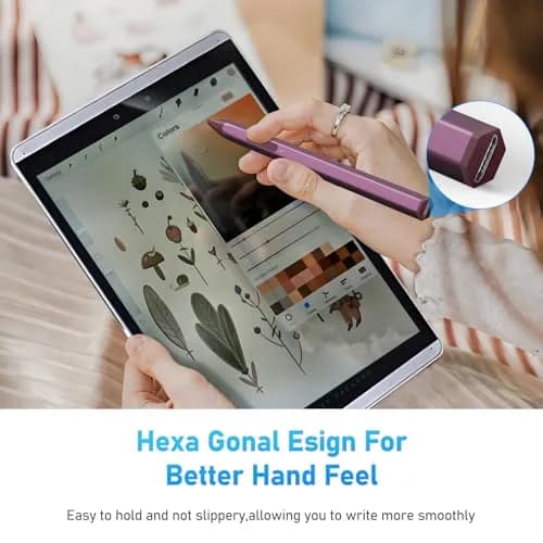SSS·GRGB Stylus Pen for HP Envy X360 & Spectre X2 | Tilt & Pressure Sensitive, Rechargeable, Palm Rejection, Red thumbnail 4
