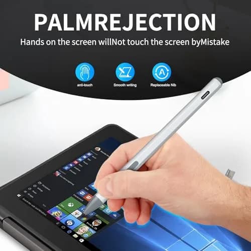 SSS·GRGB Rechargeable MPP 2.0 Stylus Pen for ASUS Laptops & Tablets, 4096 Pressure Sensitivity, Type-C Charge, Silver | Tilt Active Pen thumbnail 7