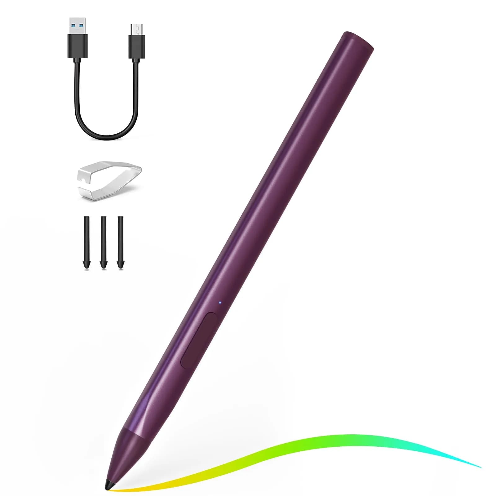 SSS·GRGB Rechargeable Stylus Pen for HP Laptops - Red Triangle Design, MPP 2.0 - main product image