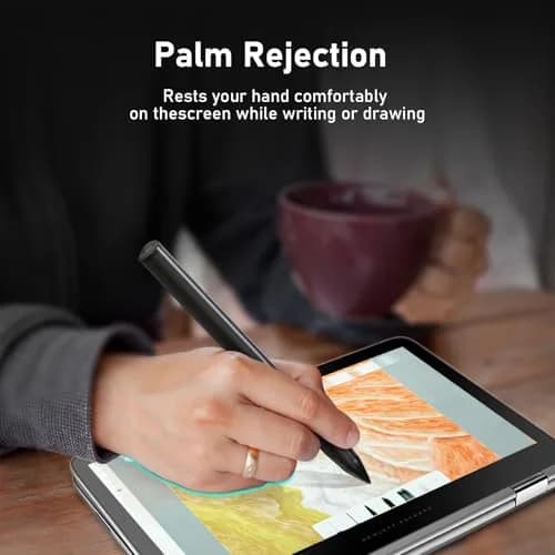 SSS·GRGB Stylus Pen for HP Envy X360 & Spectre 4096 Pressure Tilt Black | Rechargeable Active Pen with Palm Rejection thumbnail 4