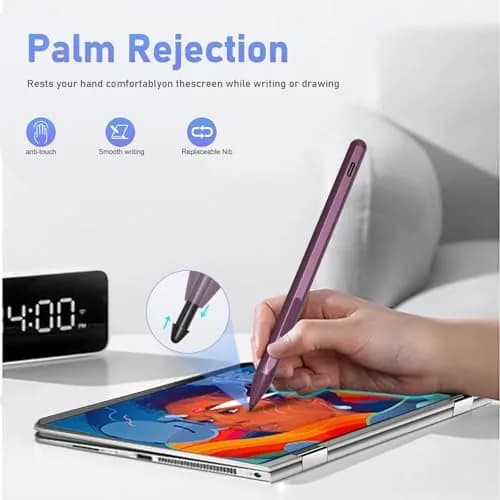 SSS·GRGB Rechargeable Active Stylus Pen for HP Envy X360 & Spectre 13/15 | Tilt & 4096 Pressure Sensitivity, Type-C Charge, Red thumbnail 5