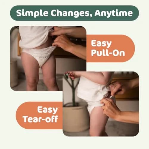 Naty FreeMovers Pull Up Training Pants Size 7 | Up to 12h Leak Protection, Hypoallergenic, 64 Count thumbnail 8