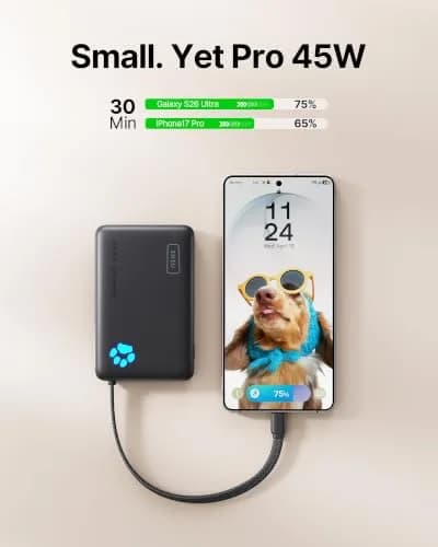 INIU 45W Fast Charging Power Bank 10,000mAh | Compact, Portable & Industry-Leading Speed thumbnail 2