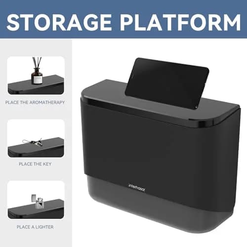 interhasa! Commercial Paper Towel Dispenser Wall Mount 10.7"L x 3.7"W x 8"H | Holds 200 towels, Lockable, Adhesive & Screws thumbnail 4