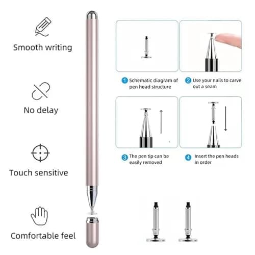 Bimahoo Pink 2Pcs Ultra S Pen for Samsung Galaxy Z Fold 7/Fold 8 | Stylus Pen for Samsung Galaxy Tab A7/A8/A9/A11 (Pink) thumbnail 2