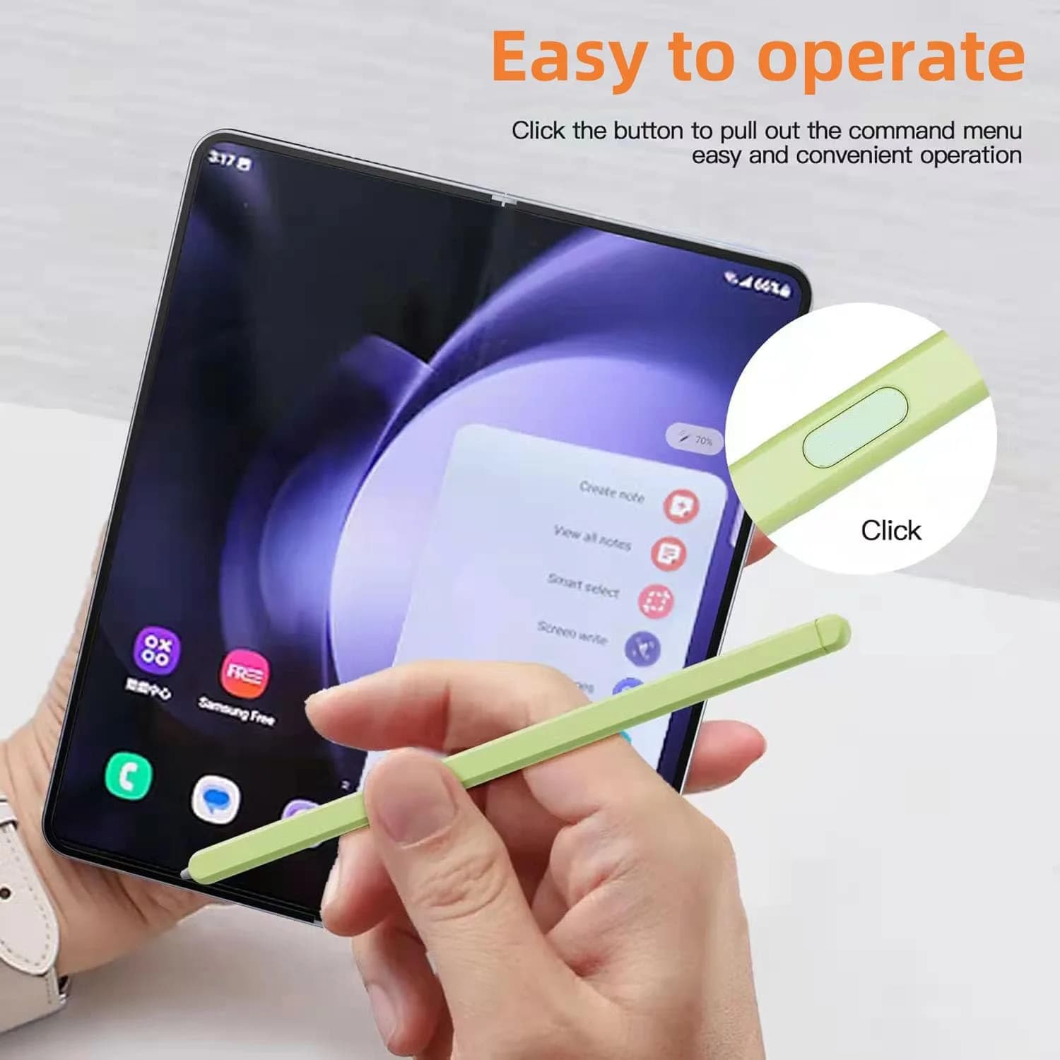 Bimahoo Fold Edition S Pen Replacement (Green) | Compatible with Samsung Galaxy Z Fold 6 / Fold 5 Phone Only - view 4
