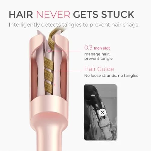TYMO CURLPRO Automatic Rotating Curling Iron 1 Inch Barrel | Creates Beach Waves in 10 Minutes thumbnail 5