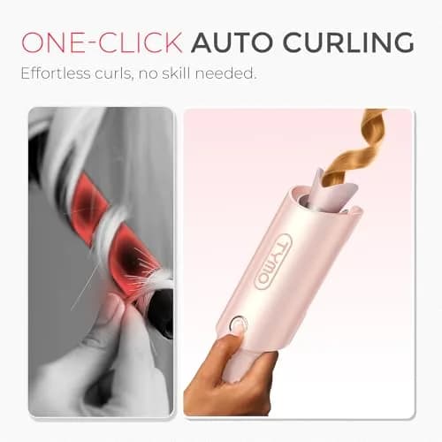 TYMO CURLPRO Automatic Rotating Curling Iron 1 Inch Barrel | Creates Beach Waves in 10 Minutes thumbnail 2