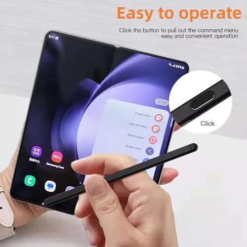 Bimahoo Black S Pen Fold Edition Stylus for Samsung Galaxy Z Fold 6/Fold 5 Phone Only with 3 Replacement Tips (4-Pack) thumbnail 4