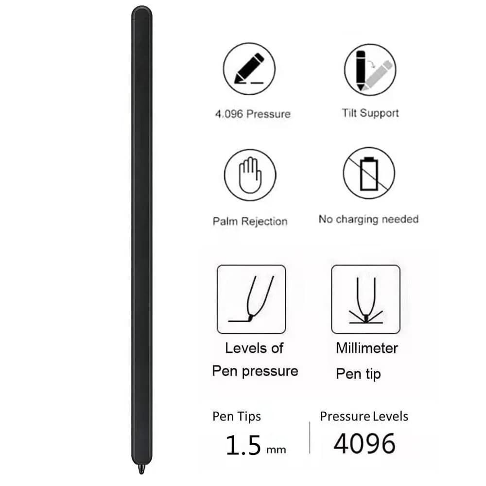 Bimahoo Black S Pen Fold Edition Stylus for Samsung Galaxy Z Fold 6/Fold 5 Phone Only with 3 Replacement Tips (4-Pack) - view 2