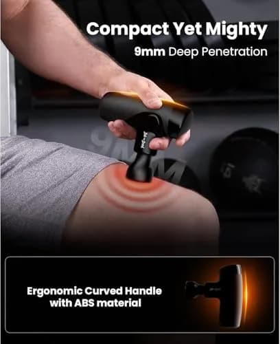 BOB AND BRAD M7 Plus Mini Massage Gun with Heat, 0.4 kg (0.88 lbs) | Dual-Action Relief for Neck & Back Stiffness thumbnail 4