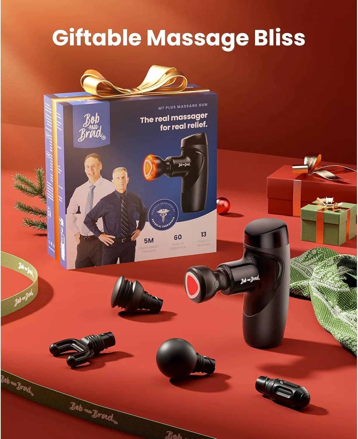 BOB AND BRAD M7 Plus Mini Massage Gun with Heat, 0.4 kg (0.88 lbs) | Dual-Action Relief for Neck & Back Stiffness - view 6