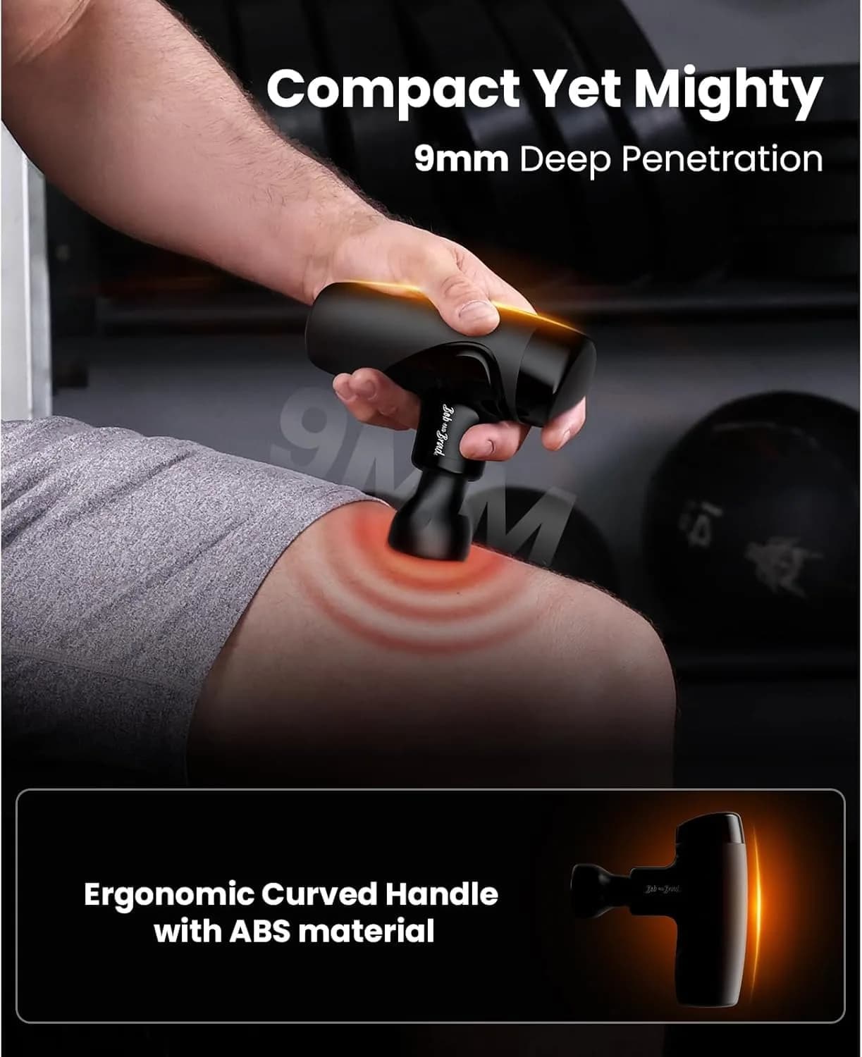 BOB AND BRAD M7 Plus Mini Massage Gun with Heat, 0.4 kg (0.88 lbs) | Dual-Action Relief for Neck & Back Stiffness - view 4