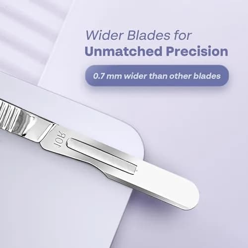 MyMed 10R Dermaplaning Blades Kit with #3 Handle - 15 Blades & Handle | Professional Face Tool thumbnail 6