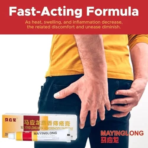 Mayinglong Musk Hemorrhoids Ointment 20g (0.71 oz) | FDA Approved Fast Relief for Itching & Discomfort thumbnail 4