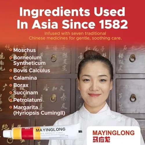 Mayinglong Musk Hemorrhoids Ointment 20g (0.71 oz) | FDA Approved Fast Relief for Itching & Discomfort thumbnail 5