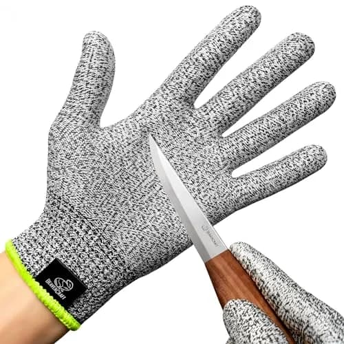 BeaverCraft Wood Carving Gloves CRG - Cut Resistant Gloves Level D for Woodworking & Food Prep (S) thumbnail 1