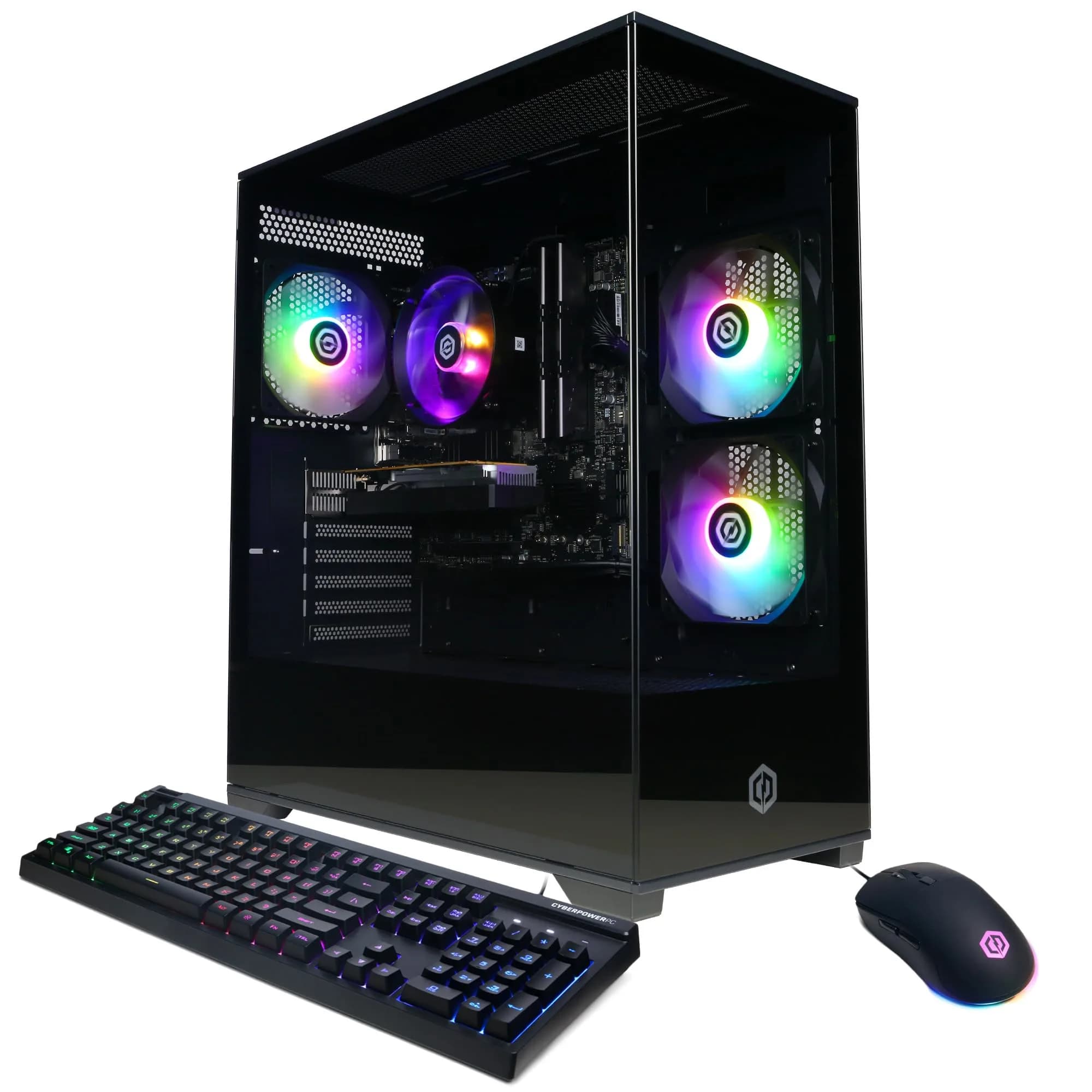 CyberpowerPC Gamer Master Gaming PC AMD Ryzen 5 5500 3.6GHz Radeon RX 6400 4GB 16GB DDR4 500GB SSD | High-Performance Desktop - main product image