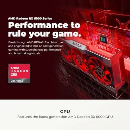 CyberpowerPC Gamer Master Gaming PC AMD Ryzen 5 5500 3.6GHz Radeon RX 6400 4GB 16GB DDR4 500GB SSD | High-Performance Desktop thumbnail 6