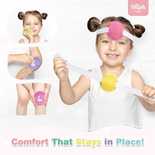 Hilph Kids Ice Packs for Boo Boos, 3 Unicorn Ice Packs with Handheld Strap & Extra Long Strap (9.9 cm Diameter) thumbnail 4