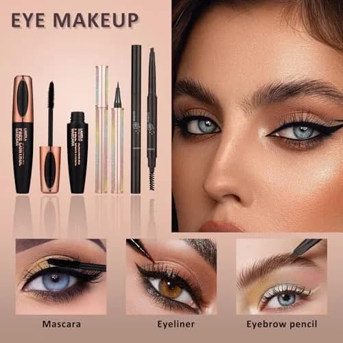 MONRUEVT All-in-One Makeup Kit for Women & Teens | Full Face Essentials with 16-Shade Palette & 8 Brushes thumbnail 5