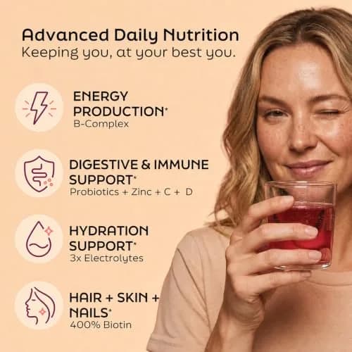 Root'd Multivitamin Powder for Women - 25 Vitamins & Minerals | 30 Count, Natural & Vegan thumbnail 4