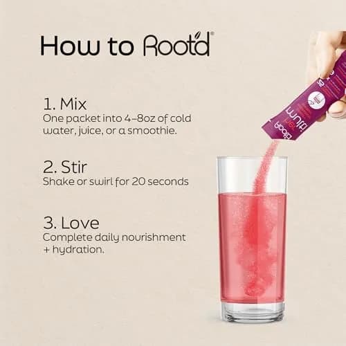 Root'd Multivitamin Powder for Women - 25 Vitamins & Minerals | 30 Count, Natural & Vegan thumbnail 2