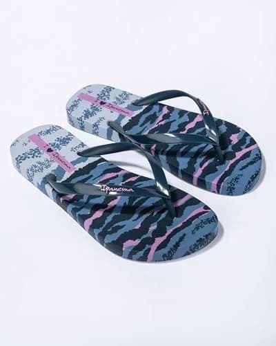 Ipanema Animal Print VI Fem Flip Flops Blue Lilac 7.5/8 UK | Animal Print Elegance thumbnail 2