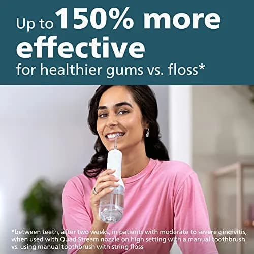 Philips Sonicare Cordless Power Flosser 3000, 250ml (8.45 Fl Oz) | Quad Stream Technology for Superior Gum Health thumbnail 2